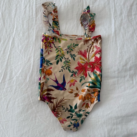 Girl's Tropicana Ruffle One-Piece Swimsuit - Picture 2 of 3